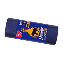 Мешки для мусора 160 л, синие, рулон 10 шт., ПВД, 35 мкм, 1100х900 мм, Уфа Пак, МВ1755 (МВ 160-10ср) в Уссурийске Мешки для мусора 160 л, синие, рулон 10 шт., ПВД, 35 мкм, 1100х900 мм, Уфа Пак, МВ1755 (МВ 160-10ср) в Уссурийске