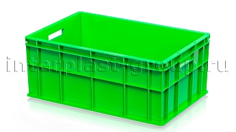 Ящик для молока, мяса, овощей и фруктов сплошной светло-зеленый в Уссурийске