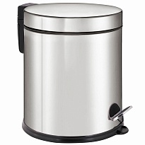 Ведро-контейнер для мусора урна с педалью LAIMA Classic Plus, 5 л, зеркальное в Уссурийске
