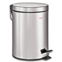 Ведро-контейнер для мусора (урна) с педалью LAIMA Classic, 5 л, зеркальное, нержавеющая сталь, со съемным внутренним ведром в Уссурийске
