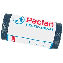 Мешки для мусора 35 л, черный, в рулоне 50 шт., ПНД, 6,2 мкм, 600х500 мм, PACLAN Professional, 604077 в Уссурийске