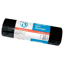 Мешки для мусора 240 л, черные, в рулоне 10 шт., ПВД 30 мкм, 1400х1120 мм, PACLAN Professional, 606336 в Уссурийске