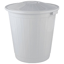 Мусорный бак с крышкой 80 л серый 80 серый в Уссурийске