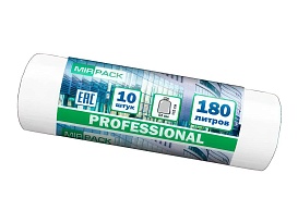 Мешки для мусора 180 л, прозрачные, в рулоне 10 шт., ПВД, 30 мкм, 1100х930 мм, PROFESSIONAL, 180104408 в Уссурийске Мешки для мусора 180 л, прозрачные, в рулоне 10 шт., ПВД, 30 мкм, 1100х930 мм, PROFESSIONAL, 180104408 в Уссурийске