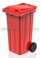 Мусорный контейнер 120 л красный 120 красный в Уссурийске