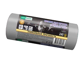 Мешки для мусора 240 л, ароматизированные, серые, в рулоне 10 шт., ПВД 40 мкм, 1500х1100 мм, СИЛАЧИ, sil240111101 в Уссурийске Мешки для мусора 240 л, ароматизированные, серые, в рулоне 10 шт., ПВД 40 мкм, 1500х1100 мм, СИЛАЧИ, sil240111101 в Уссурийске