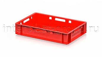 Ящик для мяса и колбасных изделий Е-1 красный в Уссурийске Ящик для мяса и колбасных изделий Е-1 красный в Уссурийске