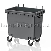 Мусорный контейнер 770 л серый без крышки 770 серый в Уссурийске
