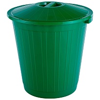Мусорный бак с крышкой 50 л зеленый 50 зеленый в Уссурийске Мусорный бак с крышкой 50 л зеленый 50 зеленый в Уссурийске
