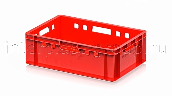 Ящик для мяса и колбасных изделий Е-2 красный в Уссурийске Ящик для мяса и колбасных изделий Е-2 красный в Уссурийске