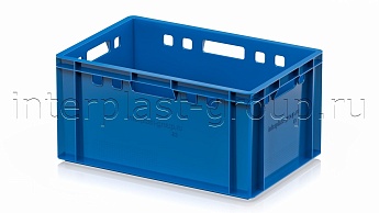 Ящик для мяса и колбасных изделий Е-3 голубой в Уссурийске Ящик для мяса и колбасных изделий Е-3 голубой в Уссурийске