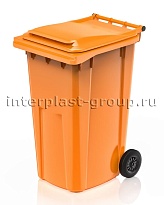 Контейнер для мусора 240 л оранжевый облегченный 240 оранжевый в Уссурийске Контейнер для мусора 240 л оранжевый облегченный 240 оранжевый в Уссурийске