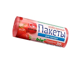 Мешки для мусора 30 л, ароматизированные, Клубника, красные, в рулоне 20 шт., ПНД, 9 мкм, 560х530 мм, GRIFON Aroma, 101-020 K в Уссурийске Мешки для мусора 30 л, ароматизированные, Клубника, красные, в рулоне 20 шт., ПНД, 9 мкм, 560х530 мм, GRIFON Aroma, 101-020 K в Уссурийске