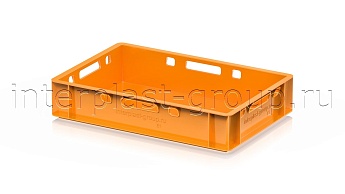 Ящик для мяса и колбасных изделий Е-1 оранжевый в Уссурийске Ящик для мяса и колбасных изделий Е-1 оранжевый в Уссурийске