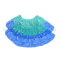 Бахилы бирюзово-синие 1000 шт (500 пар), 64 мкм, двойная подошва, двойная резинка, Особопрочные+ в Уссурийске