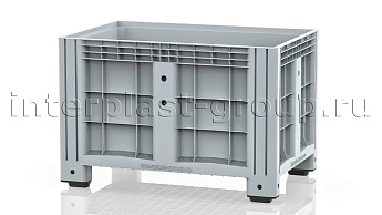 Контейнер iBox сплошной на ножках серый в Уссурийске